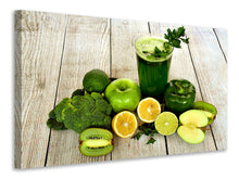 Load image into Gallery viewer, Canvas print Ingredients green smoothie
