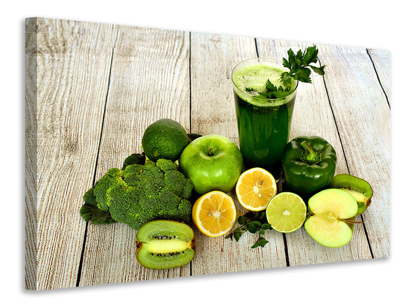 Canvas print Ingredients green smoothie