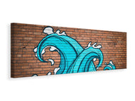 Panoramic Canvas Print 2 waves on the facade