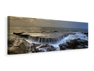 Panoramic Canvas Print Evening mood at the sea