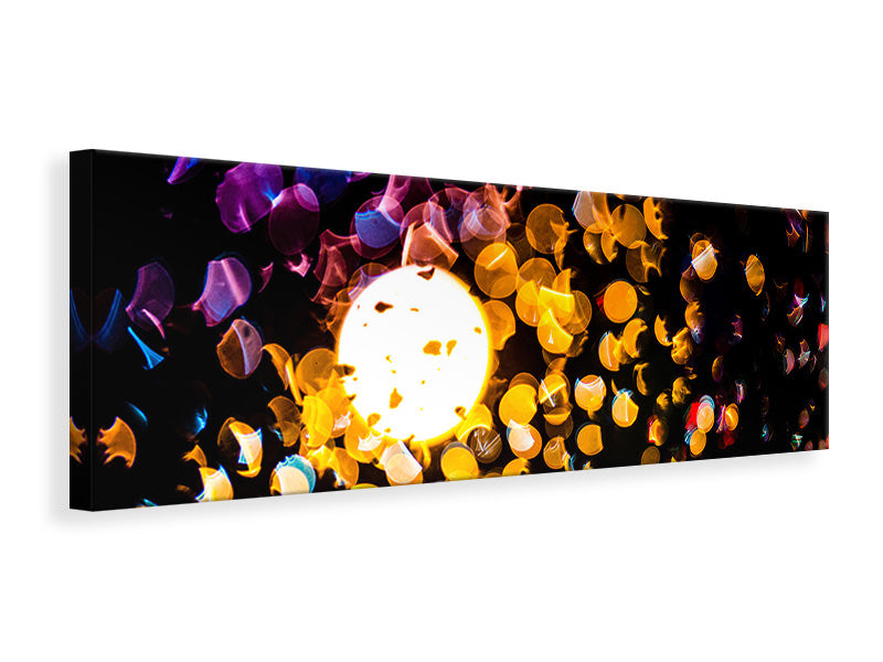 Panoramic Canvas Print Abstract play of light in color