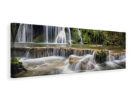 Panoramic Canvas Print Attention waterfalls
