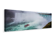 Panoramic Canvas Print Action at the waterfall