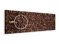 Panoramic Canvas Print All coffee beans