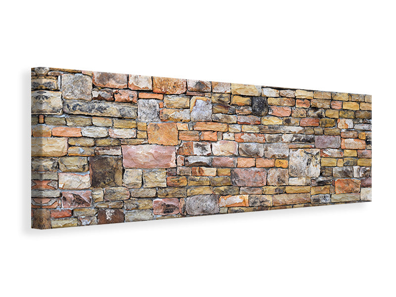 Panoramic Canvas Print Old stone wall