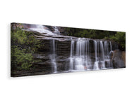 Panoramic Canvas Print At the end of the waterfall