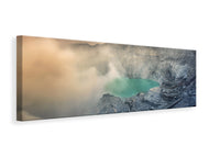 Panoramic Canvas Print At the volcano