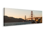 Panoramic Canvas Print At the Golden Gate Bridge