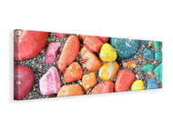 Panoramic Canvas Print Colorful stones