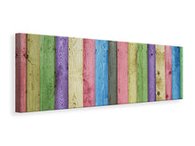 Load image into Gallery viewer, Panoramic Canvas Print Colorful wood
