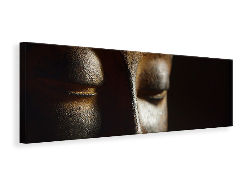 Panoramic Canvas Print Close up Buddha head