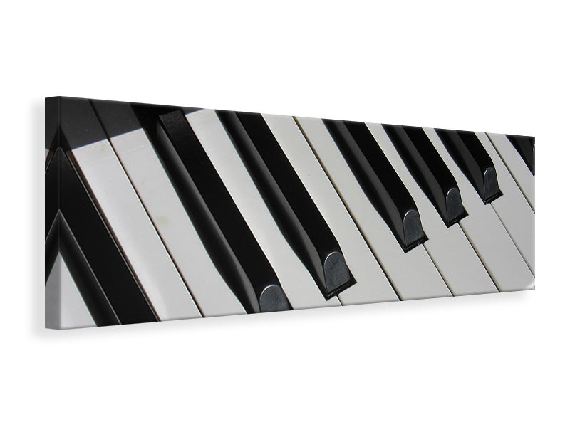 Panoramic Canvas Print Close up piano