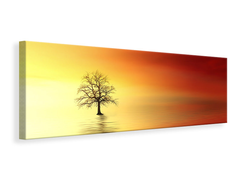 Panoramic Canvas Print The tree in the water