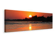 Panoramic Canvas Print The glowing sunset