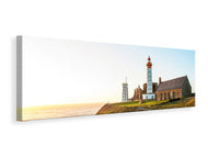 Panoramic Canvas Print The lighthouse at sunrise