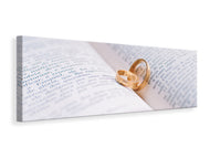 Panoramic Canvas Print The wedding rings