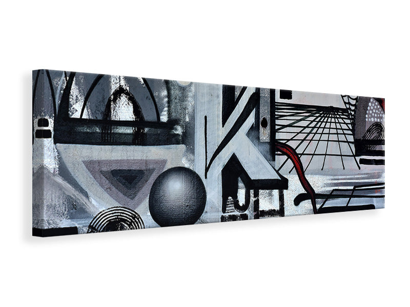 Panoramic Canvas Print The graffiti art