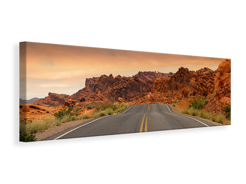 Panoramic Canvas Print The street