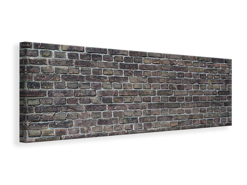 Panoramic Canvas Print Dark clinker stones