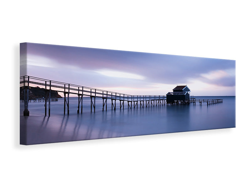 Panoramic Canvas Print A house on the water