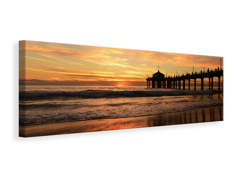 Panoramic Canvas Print A place on the beach to dream
