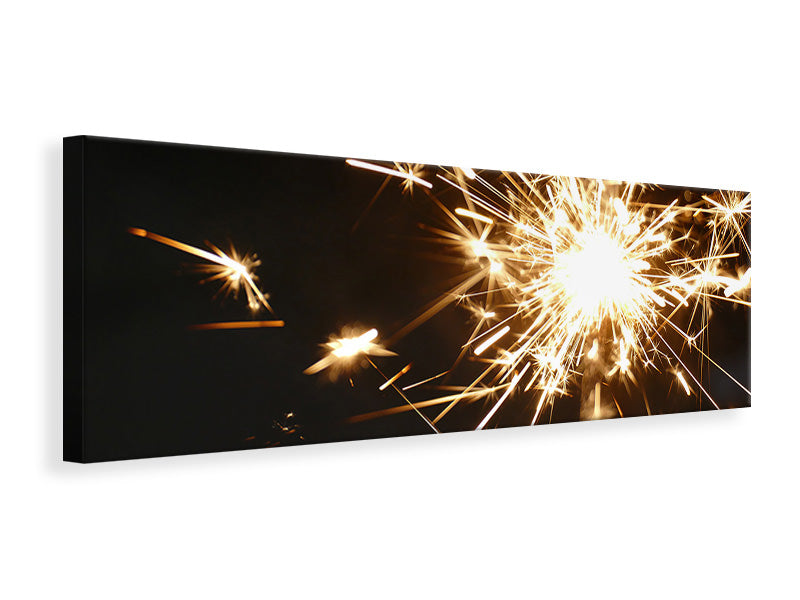 Panoramic Canvas Print A sparkler