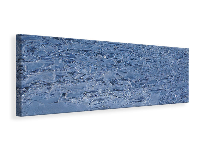 Panoramic Canvas Print Ice on the lake