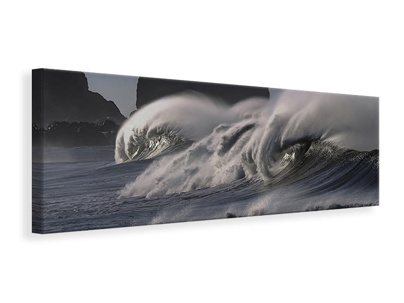 Panoramic Canvas Print Fascinating waves