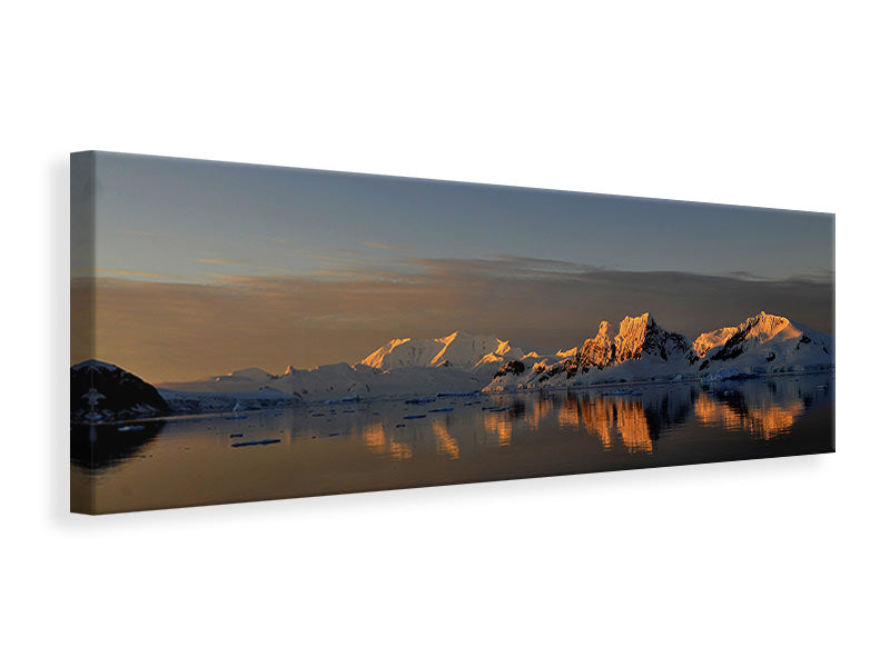 Panoramic Canvas Print Peaceful Antarctic