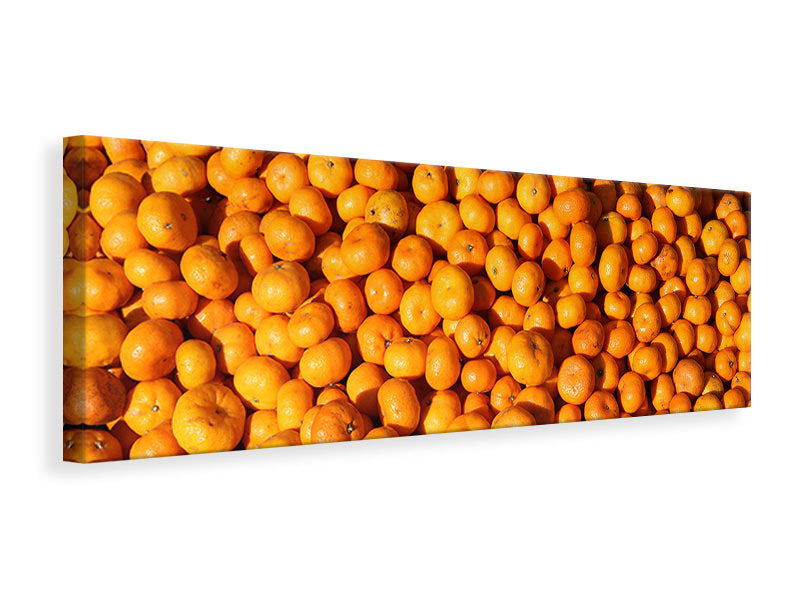 Panoramic Canvas Print Fresh mandarins