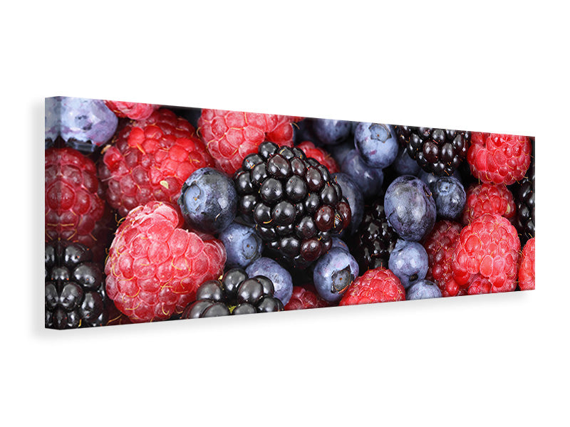 Panoramic Canvas Print Fruity berries