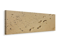 Panoramic Canvas Print Footprints in the sand