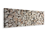 Panoramic Canvas Print woodpile