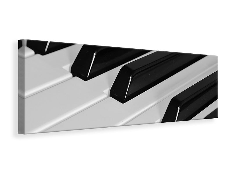 Panoramic Canvas Print Piano keys XL