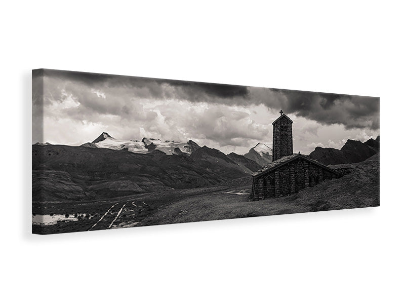 Panoramic Canvas Print Black and white photography