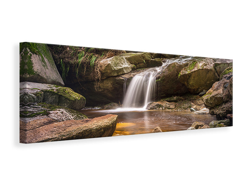 Panoramic Canvas Print Little waterfall