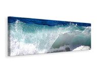 Panoramic Canvas Print Powerful surf