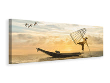 Load image into Gallery viewer, Panoramic Canvas Print Artful fisherman
