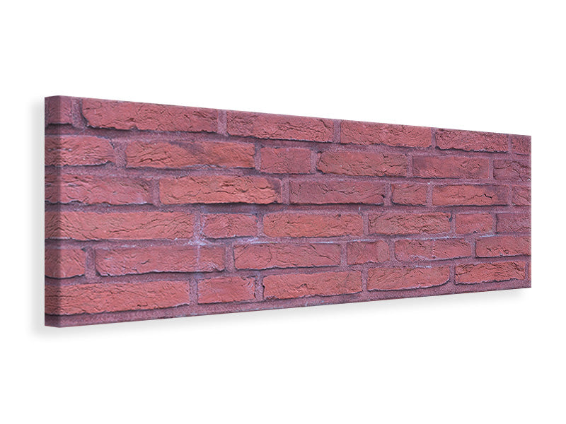 Panoramic Canvas Print Lacquered clinker bricks
