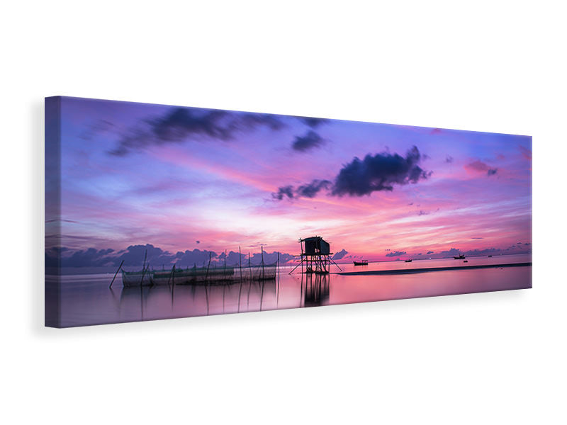 Panoramic Canvas Print Quiet sunrise