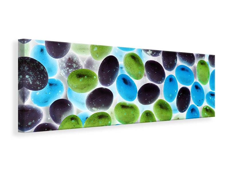 Panoramic Canvas Print Luminous candies