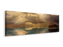 Load image into Gallery viewer, Panoramic Canvas Print Light spectacle on the sea
