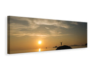 Panoramic Canvas Print Love the sunset by the sea
