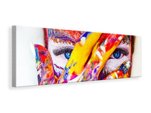 Load image into Gallery viewer, Panoramic Canvas Print Make up art
