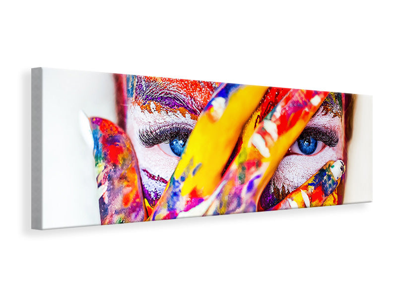 Panoramic Canvas Print Make up art