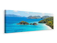 Panoramic Canvas Print My favorite place on the beach