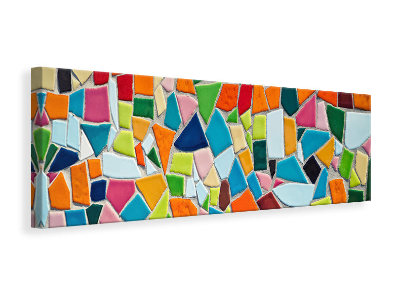 Panoramic Canvas Print Mosaic stones
