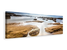 Load image into Gallery viewer, Panoramic Canvas Print Mystic mood by the sea
