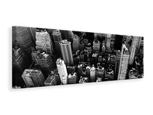 Load image into Gallery viewer, Panoramic Canvas Print New York from above

