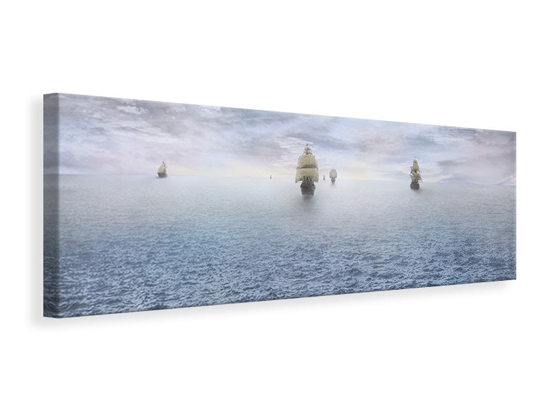 Panoramic Canvas Print Pirate ships